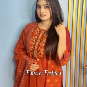 আড়ং কটনের প্রিমিয়াম থ্ৰী-পিস