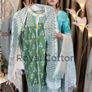 আড়ং কটন অলিভ গ্রিন কালার